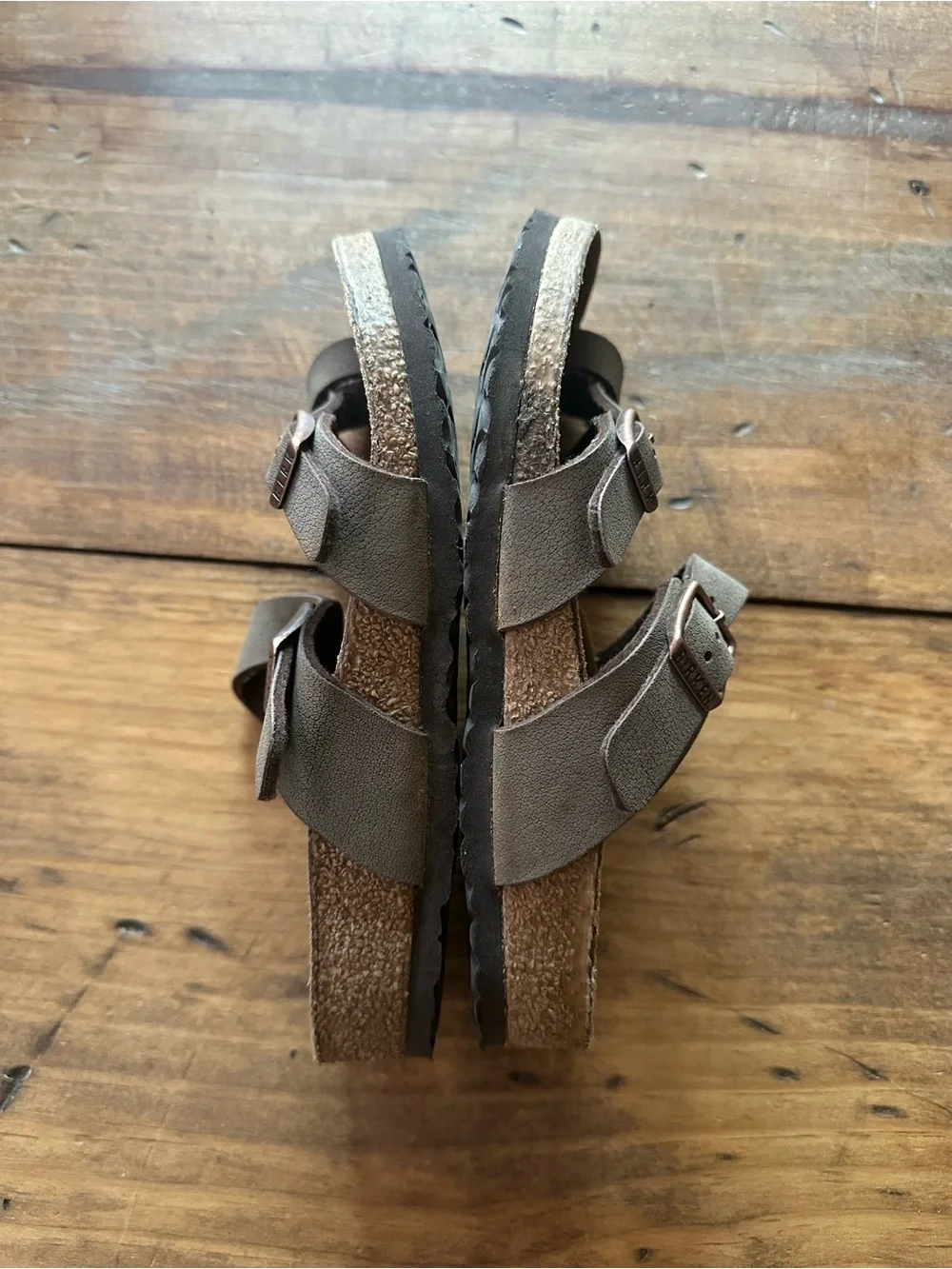 Birkenstock Mayari Brown Leather Sandals Size 31